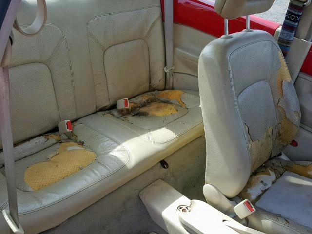 3VWCC21CXXM444791 - 1999 VOLKSWAGEN NEW BEETLE Qırmızı foto 6