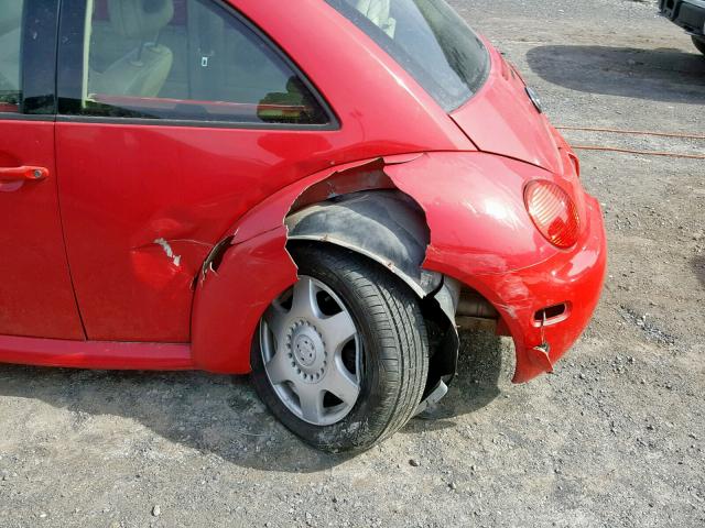 3VWCC21CXXM444791 - 1999 VOLKSWAGEN NEW BEETLE Qırmızı foto 9