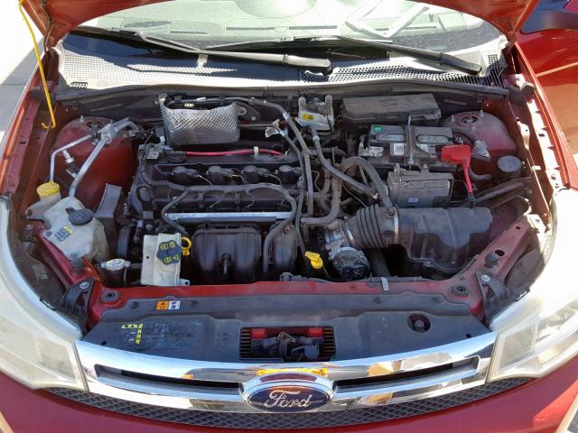 1FAHP36N79W120574 - 2009 FORD FOCUS SES RED photo 7