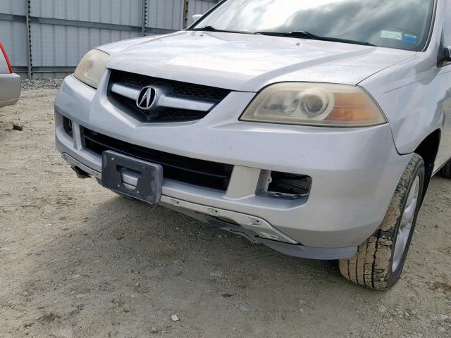 2HNYD18664H561918 - 2004 ACURA MDX TOURIN SILVER photo 9