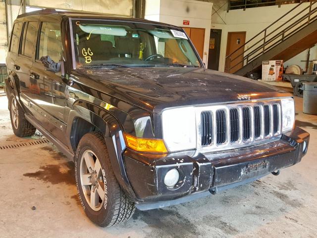 1J8HH48K27C699710 - 2007 JEEP COMMANDER BLACK photo 1