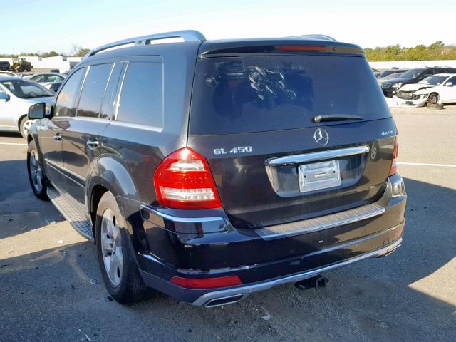 4JGBF7BE2CA791117 - 2012 MERCEDES-BENZ GL 450 4MA BLACK photo 3