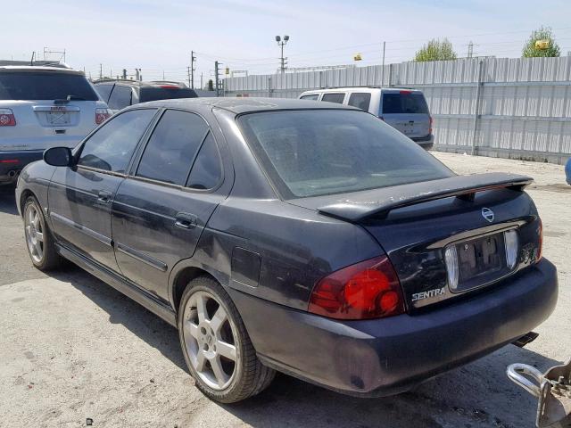 3N1AB51D44L734715 - 2004 NISSAN SENTRA SE- BLACK photo 3