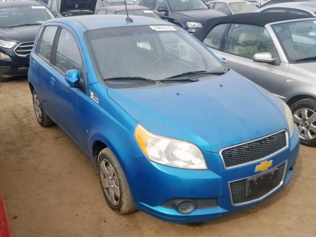 KL1TD66E89B325477 - 2009 CHEVROLET AVEO LS BLUE photo 1