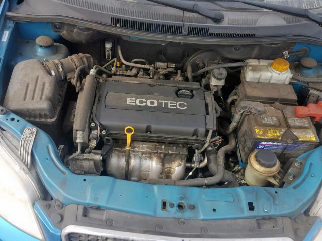 KL1TD66E89B325477 - 2009 CHEVROLET AVEO LS BLUE photo 7