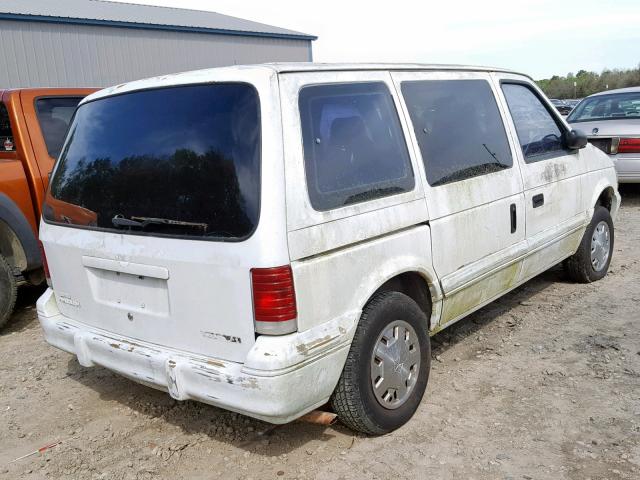 2P4GH2537SR347884 - 1995 PLYMOUTH VOYAGER WHITE photo 4