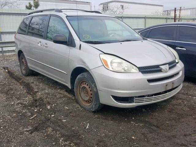 5TDZA23C24S073895 - 2004 TOYOTA SIENNA CE SILVER photo 1