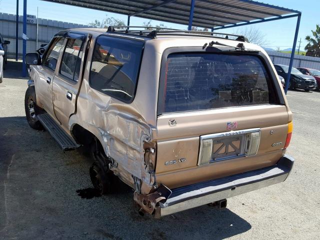 JT3VN39W3M0062714 - 1991 TOYOTA 4RUNNER VN BROWN photo 3