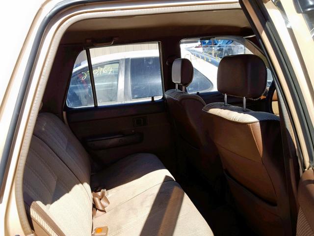 JT3VN39W3M0062714 - 1991 TOYOTA 4RUNNER VN BROWN photo 6