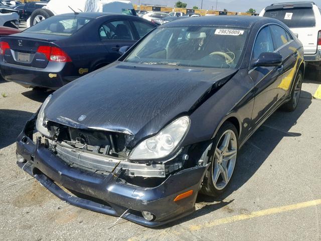 WDDDJ7CB3AA166700 - 2010 MERCEDES-BENZ CLS 550 BLUE photo 2