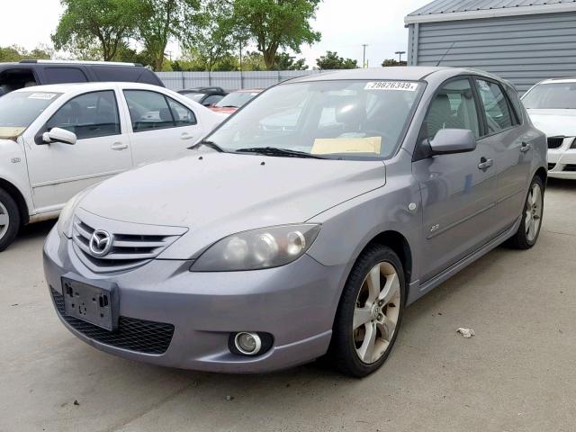 JM1BK144561496647 - 2006 MAZDA 3 HATCHBAC GRAY photo 2