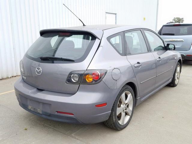 JM1BK144561496647 - 2006 MAZDA 3 HATCHBAC GRAY photo 4