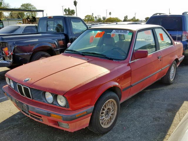 WBAAA2303K4494372 - 1989 BMW 325 I AUTO RED photo 2
