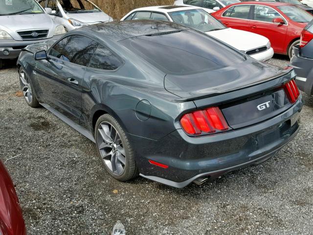 1FA6P8CF7G5265764 - 2016 FORD MUSTANG GT GREEN photo 3