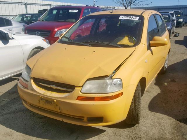 KL1TD666X7B716958 - 2007 CHEVROLET AVEO BASE Sarı foto 2