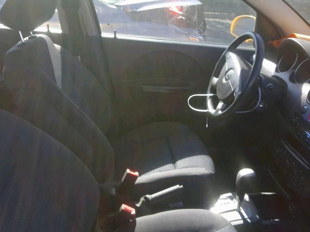 KL1TD666X7B716958 - 2007 CHEVROLET AVEO BASE Sarı foto 5