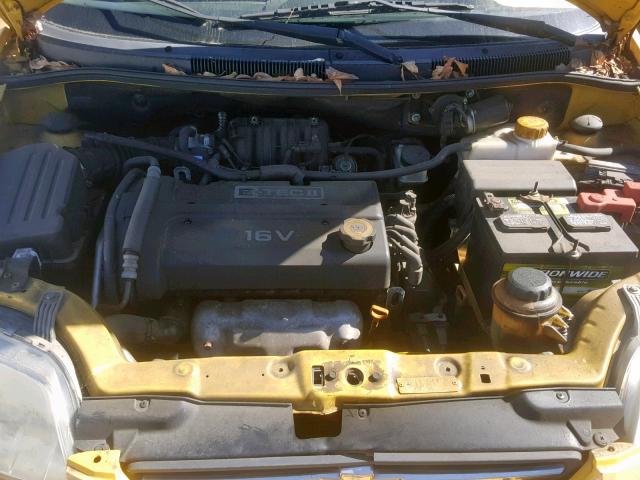 KL1TD666X7B716958 - 2007 CHEVROLET AVEO BASE Sarı foto 7
