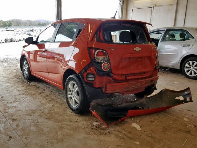 1G1JA6SH7C4230860 - 2012 CHEVROLET SONIC LS ORANGE photo 3