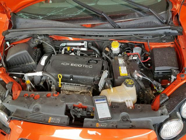 1G1JA6SH7C4230860 - 2012 CHEVROLET SONIC LS ORANGE photo 7