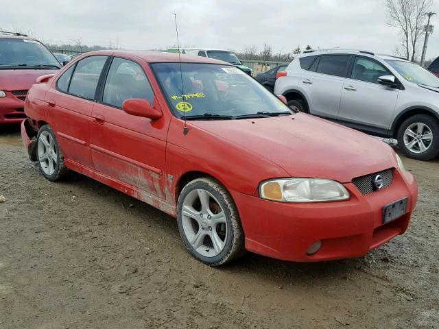 3N1AB51D13L717983 - 2003 NISSAN SENTRA SE- RED photo 1