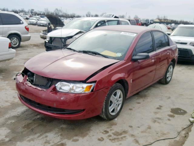 1G8AJ55FX7Z136387 - 2007 SATURN ION LEVEL MAROON photo 2