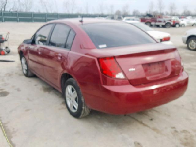 1G8AJ55FX7Z136387 - 2007 SATURN ION LEVEL MAROON photo 3