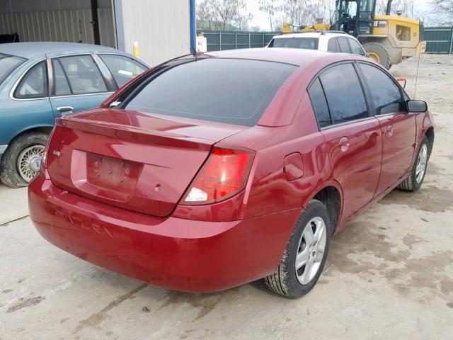 1G8AJ55FX7Z136387 - 2007 SATURN ION LEVEL MAROON photo 4