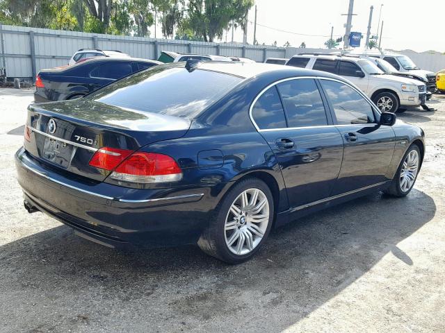 WBAHL83577DT09481 - 2007 BMW 750 BLACK photo 4