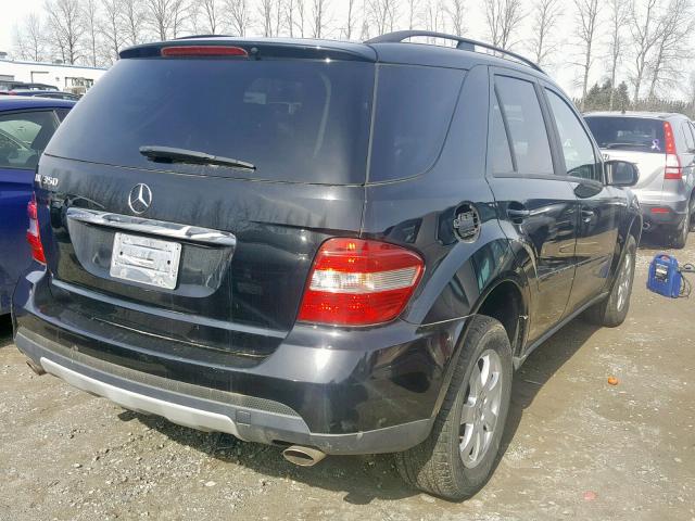 4JGBB86EX6A041822 - 2006 MERCEDES-BENZ ML 350 BLACK photo 4