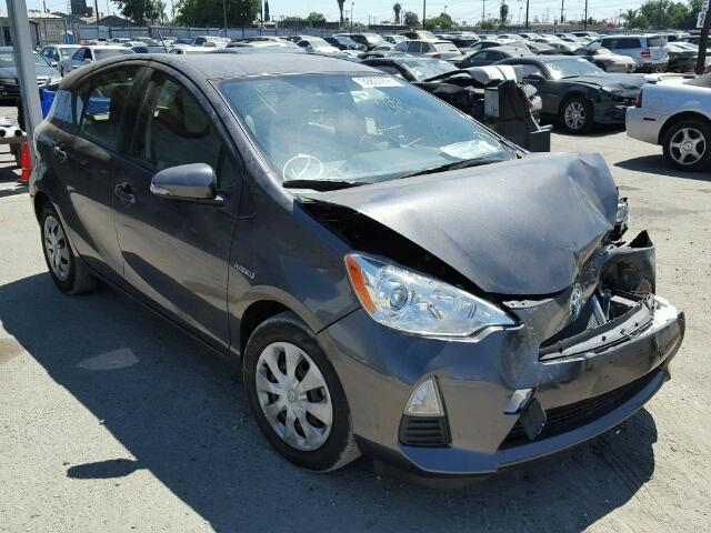 JTDKDTB32D1549589 - 2013 TOYOTA PRIUS C GRAY photo 1