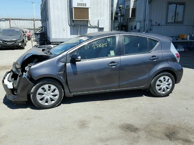 JTDKDTB32D1549589 - 2013 TOYOTA PRIUS C GRAY photo 10