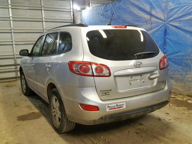 5XYZGDAB3BG003434 - 2011 HYUNDAI SANTA FE G SILVER photo 3