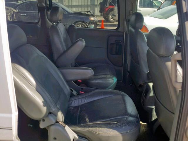 4N2ZN17T41D810639 - 2001 NISSAN QUEST GLE SILVER photo 6