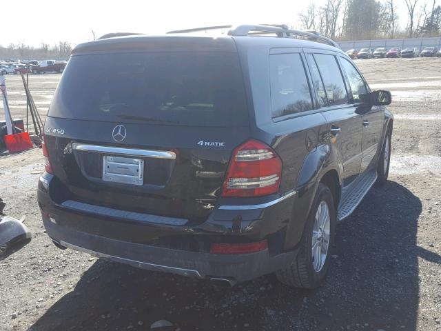 4JGBF71E68A352964 - 2008 MERCEDES-BENZ GL 450 4MA BLACK photo 4