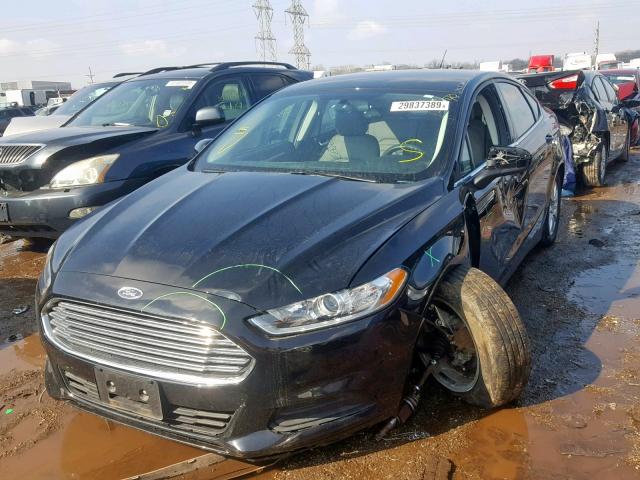 3FA6P0G77GR141415 - 2016 FORD FUSION S BLACK photo 2