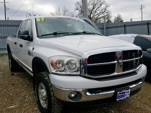 1D7KS28C07J532856 - 2007 DODGE RAM 2500 S WHITE photo 1