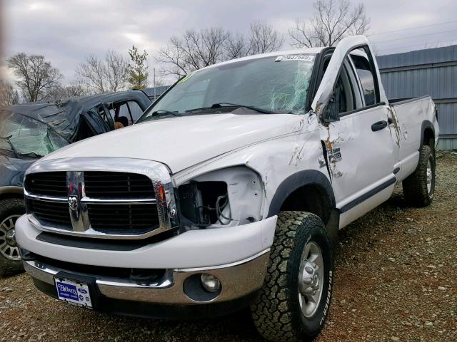 1D7KS28C07J532856 - 2007 DODGE RAM 2500 S WHITE photo 2