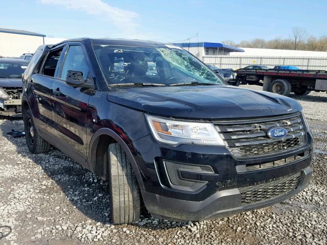 1FM5K8AR8JGA46000 - 2018 FORD EXPLORER P BLACK photo 1