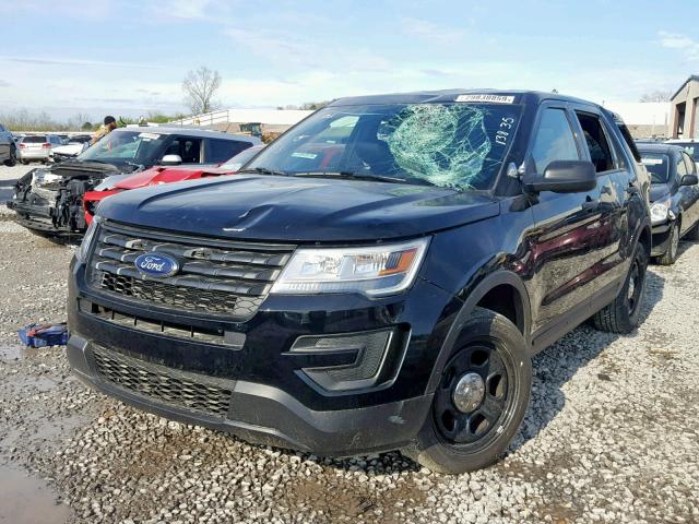 1FM5K8AR8JGA46000 - 2018 FORD EXPLORER P BLACK photo 2