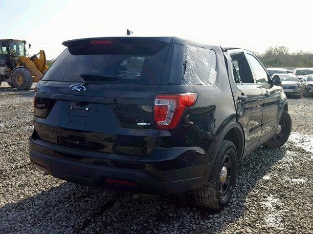 1FM5K8AR8JGA46000 - 2018 FORD EXPLORER P BLACK photo 4