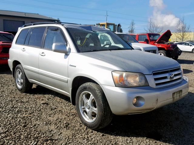 JTEEP21A640007086 - 2004 TOYOTA HIGHLANDER SILVER photo 1