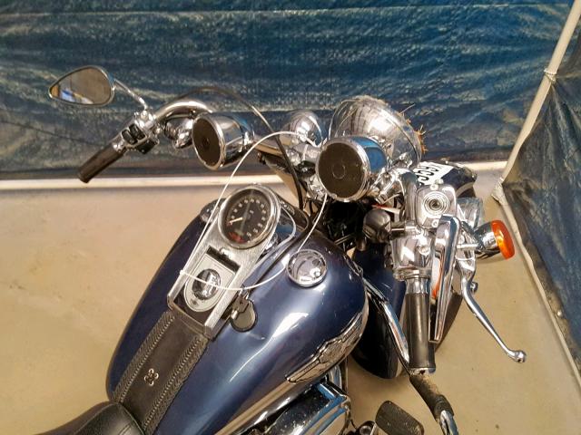 1HD1BXB373Y074504 - 2003 HARLEY-DAVIDSON FLSTFI BLUE photo 5