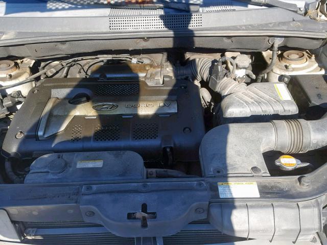 KM8JM12B05U151350 - 2005 HYUNDAI TUCSON GL SILVER photo 7