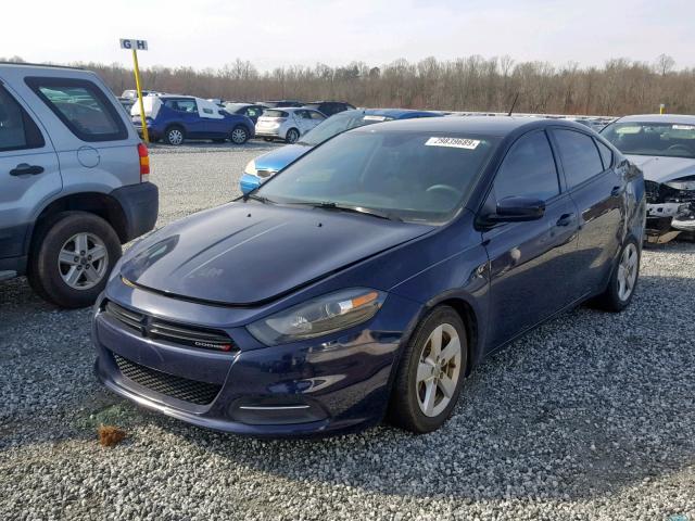 1C3CDFBB4FD278599 - 2015 DODGE DART SXT BLUE photo 2