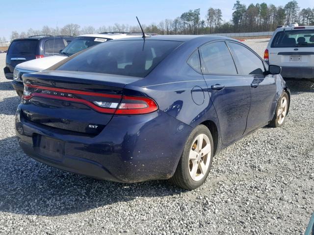 1C3CDFBB4FD278599 - 2015 DODGE DART SXT BLUE photo 4