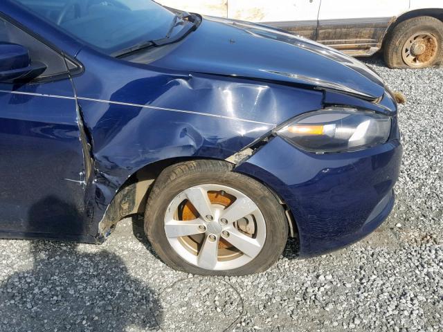 1C3CDFBB4FD278599 - 2015 DODGE DART SXT BLUE photo 9