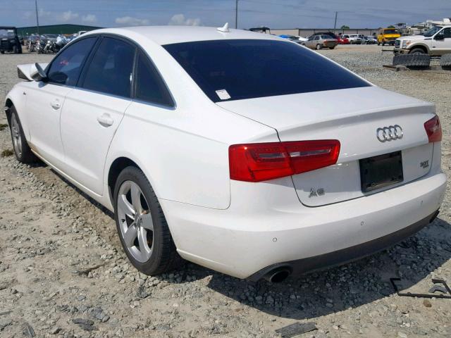 WAUBGBFCXCN018432 - 2012 AUDI A6 PREMIUM WHITE photo 3