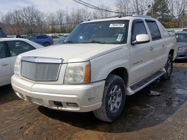 3GYEK62N74G119543 - 2004 CADILLAC ESCALADE E WHITE photo 2