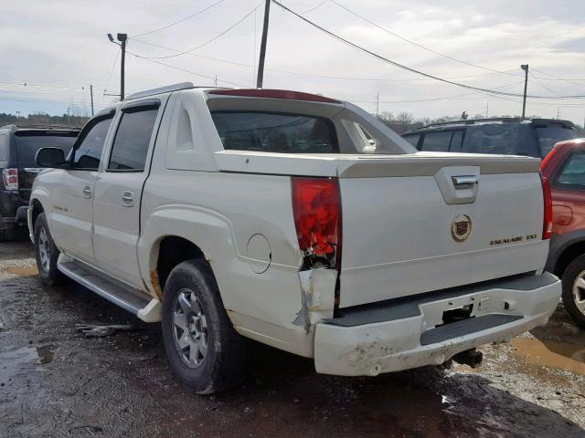 3GYEK62N74G119543 - 2004 CADILLAC ESCALADE E WHITE photo 3