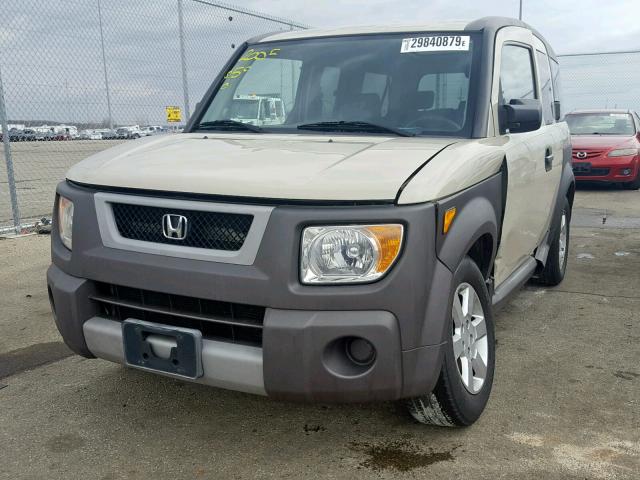 5J6YH286X5L010826 - 2005 HONDA ELEMENT EX BEIGE photo 2